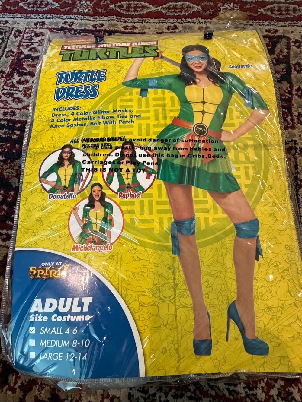 Nickelodeon Teenage Mutant Ninja Turtles Green and Yellow Dress Costume